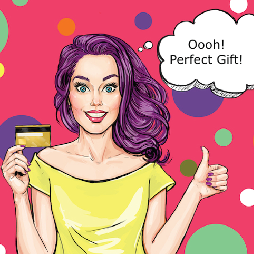 Girl with Gift Card